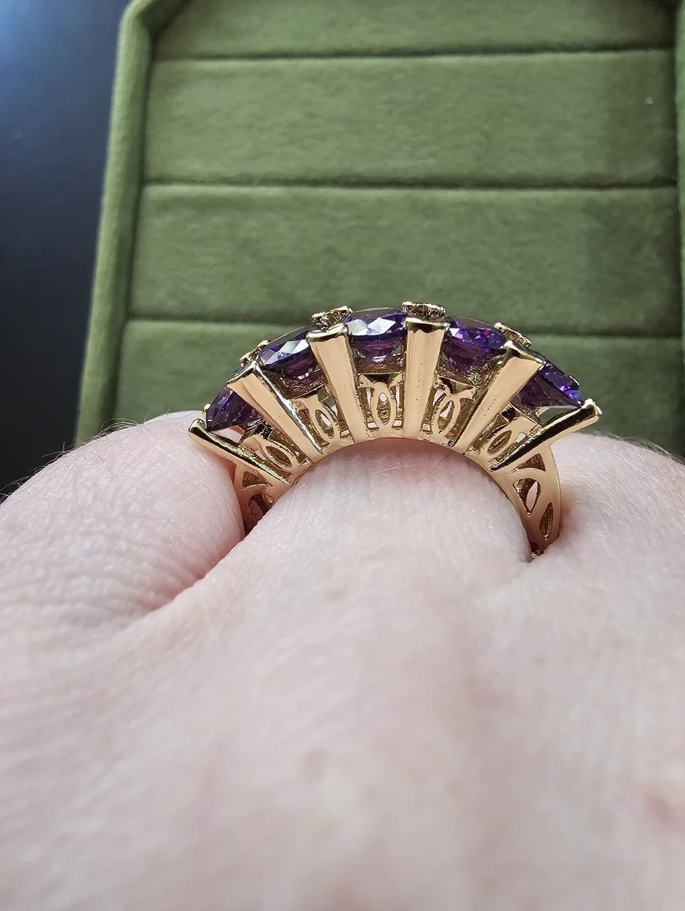 Gold Plated Ring Size 7